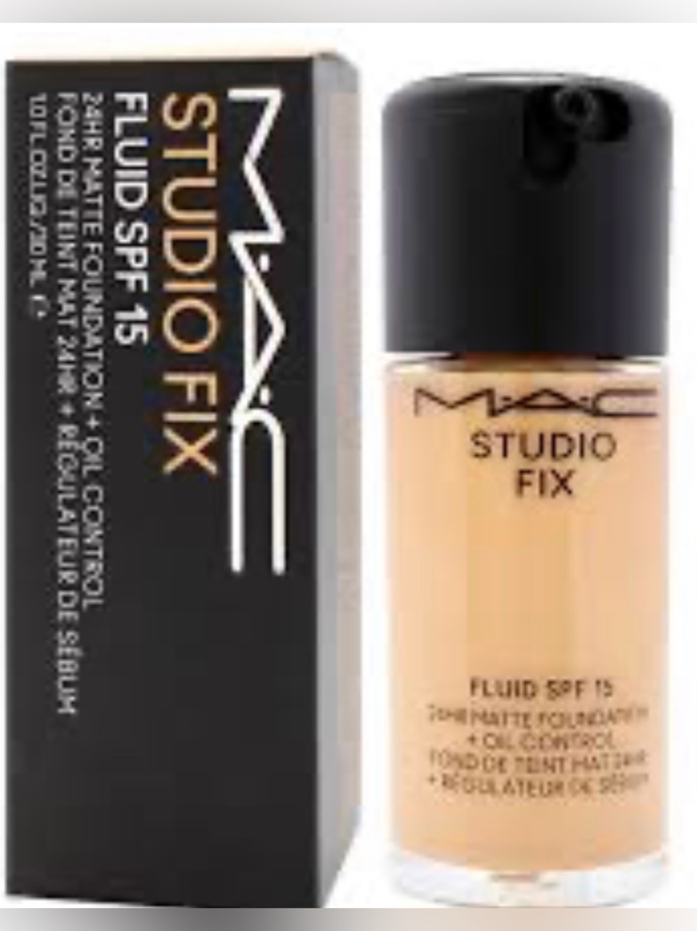 New MAC Cosmetics Studio Fix Liquid Foundation - Beige Tone NC 30